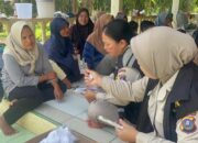 POLRI HADIR MELALUI DOKKES POLRES LANGKAT MELAKSANAKAN BAKTI KESEHATAN KEPADA KEPADA MASYARAKAT DESA HARAPAN MAKMUR