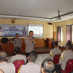 Tingkatkan Peran sebagai Penolong Masyarakat, Polres Bima Kota Gelar Peningkatan Kemampuan Bhabinkamtibmas
