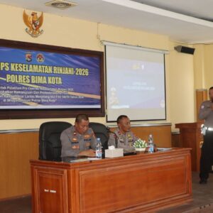 Wujudkan Kamseltibcarlantas, Polres Bima Kota Gelar Lat Pra Ops Keselamatan Rinjani 2026