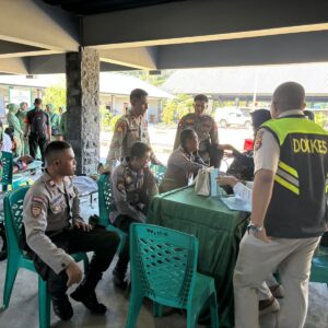 Polres Bima Kota Berpartisipasi dalam Donor Darah HUT ke-80 Persit Kartika Chandra Kirana