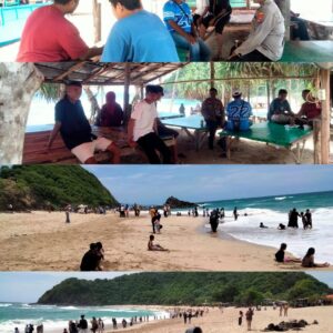 Polsubsektor Wilamaci, Menggelar Patroli Pengamanan Wisata di Pantai Wane