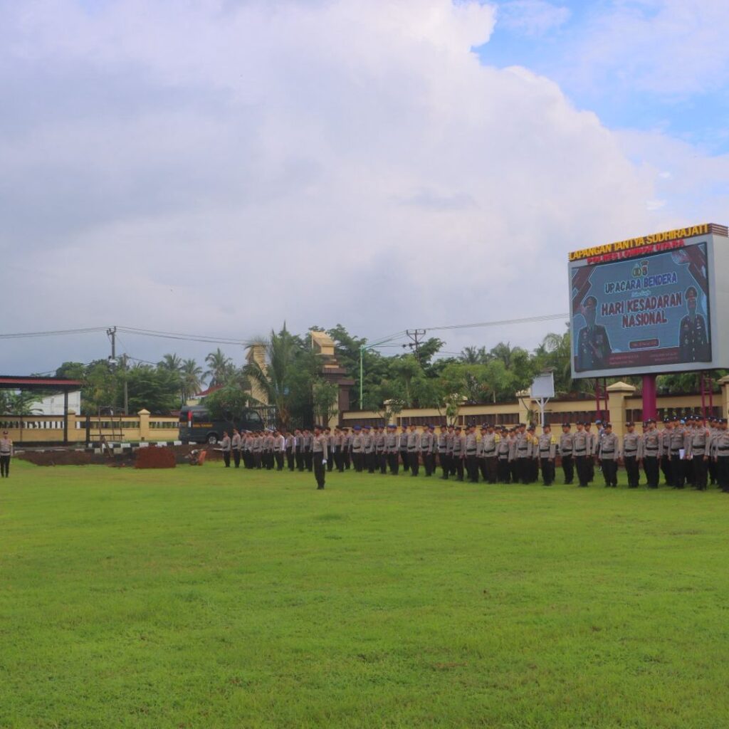 Upacara Kesadaran Nasional, Kapolres Lombok Utara Tekankan Disiplin dan Komitmen Pengabdian