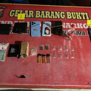 Sehari Delapan TKP Digerebek, Polres Bima Kota Amankan 13 Terduga Pelaku Narkoba