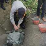 Kapolsek Sumbawa Hadiri Ground Breaking Jembatan Garuda Karya Bakti TNI AD