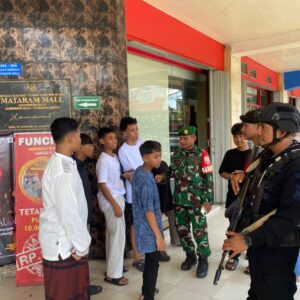 Sinergi TNI Polri Jaga Cakranegara Tetap Aman Kondusif