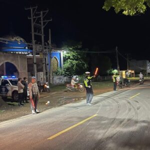 Memastikan Ibadah Sholat Tarawih Nyaman dan Cegah Potensi Gangguan Kamtibmas, Polres Bima Kabupaten Optimalisasi PAM Sholat Tarawih
