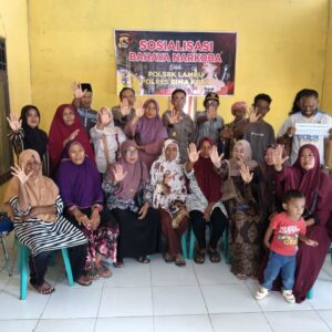 Polsek Lambu Polres Bima Kota Gelar Penyuluhan Bahaya Narkoba di Desa Lanta Barat