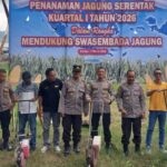 Dukung Swasembada Jagung 2026, Polres Dompu Ikuti Tanam Raya Jagung Serentak Kuartal I