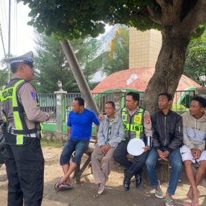 Satlantas Menyapa, Unit Kamsel Satlantas Polres Bima Kabupaten Sosialisasi Mudik Aman Keluarga Bahagia