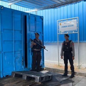 Unit Pamobvit Sat Samapta Polres Bima Kota Laksanakan Pengamanan Objek Vital Nasional PLTU Bima