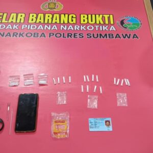 Kerap Edarkan Sabu, Seorang Pria di Lunyuk Diringkus Sat Resnarkoba Polres Sumbawa
