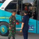 Babinsa Bertais Cek Situasi Arus Mudik H-8 Lebaran