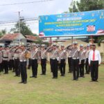 Kesiapan Dalam Rangka Pengamanan Arus Mudik Lebaran 2026 Polres Bima Kabupaten Laksanakan Apel Gelar Pasukan OPS Ketupat Rinjani.
