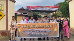 Wujud Kepedulian di Bulan Ramadhan, Sat Reskrim dan Bhayangkari Polres Bima Kota Berbagi Takjil