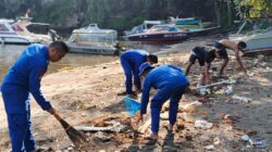 Jaga Kelestarian Pesisir, Sat Polairud Polres Sumbawa Gelar Aksi Asri Dan Polisi Penolong