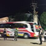 Patroli Dialogis, Personel Pos PAM Tente Mencegah Timbulnya Potensi Guankamtibmas dan Cegah Kemacetan Arus Lalulintas