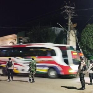 Patroli Dialogis, Personel Pos PAM Tente Mencegah Timbulnya Potensi Guankamtibmas dan Cegah Kemacetan Arus Lalulintas