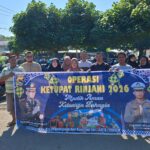 Personel Ops Ketupat Rinjani 2026 Himbau Keselamatan Berlalu Lintas di Pasar Amahami, “Mudik Aman Keluarga Bahagia”