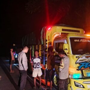 Patroli Blue Light Polsek Langgudu Sasar Titik Rawan, Antisipasi Gangguan Kamtibmas