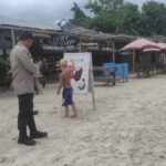 Polsek Praya Barat Intensifkan Patroli Siang di Kawasan Wisata Selong Belanak, Antisipasi Gangguan Kamtibmas