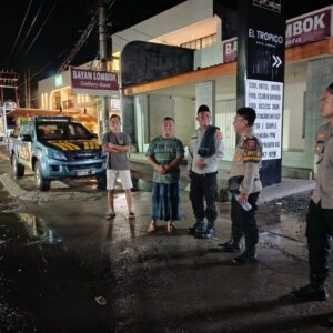 Polsek Kawasan Mandalika Intensifkan Patroli Malam, Antisipasi 3C dan Gangguan Kamtibmas