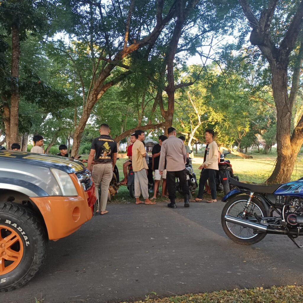 Polsek Praya Barat Daya Intensifkan Patroli Sore di Bendungan Pengga