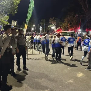 Polres Lombok Barat Perketat Pengamanan Event Giri Menang Run dan Konser Amtenar di Taman Kota Gerung