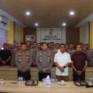 Polres Loteng Terima Pembekalan dari Kasatgaswil NTB Densus 88 AT Polri tentang Pencegahan Terorisme