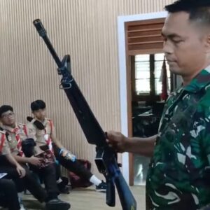 Siswa MTs Sayang Ibu Antusias Belajar Sejarah TNI