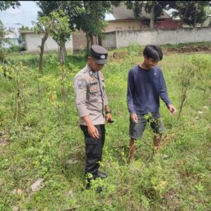 Bhabinkamtibmas Desa Paokmotong Monitoring Program Ketahanan Pangan