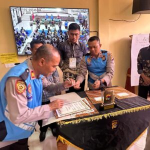 Polres Dompu Gelar Pengambilan Sumpah dan Penandatanganan Pakta Integritas Penerimaan Polri T.A. 2026