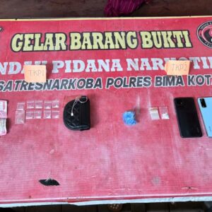 Opsnal Satresnarkoba Polres Bima Kota Ungkap Kasus Sabu, IRT Diamankan