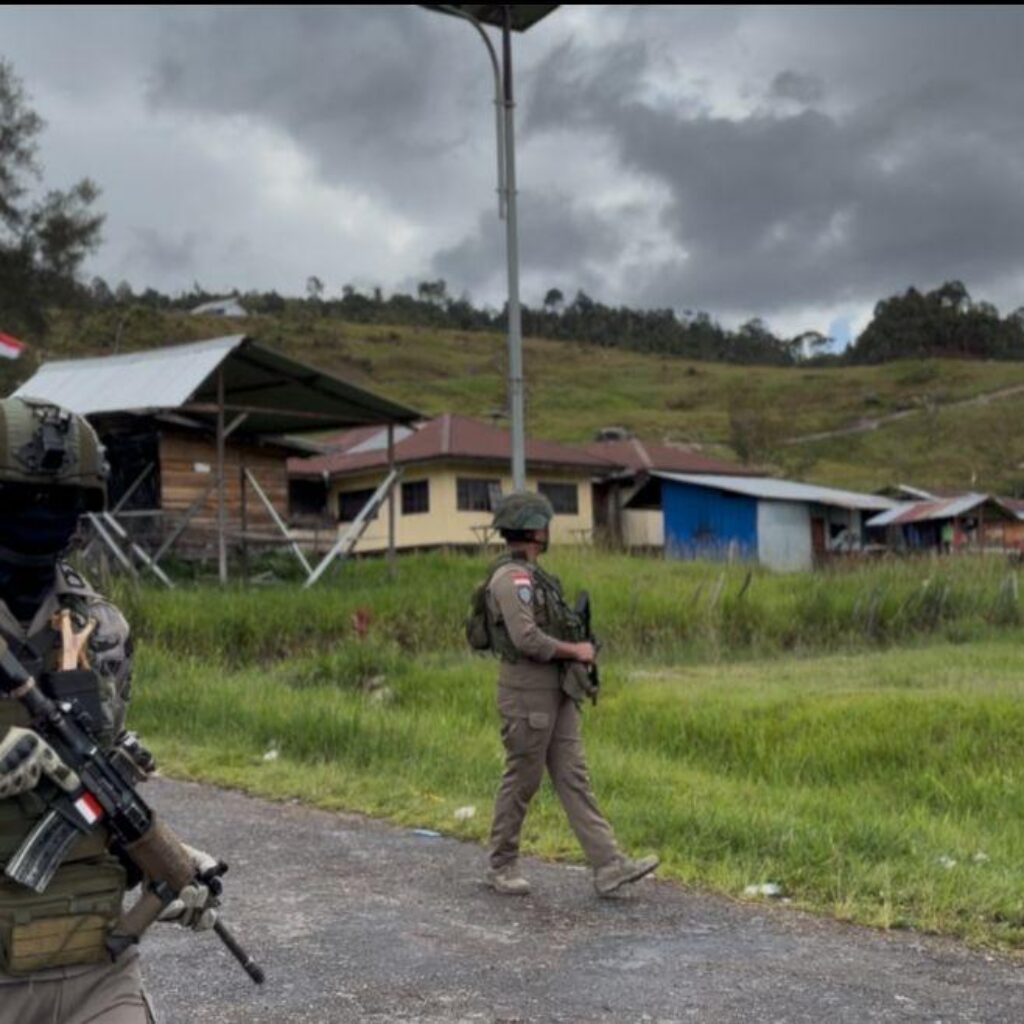 Pengamanan Satgas Damai Cartenz Hadirkan Rasa Aman Saat Ibadah Prapaskah di Sinak