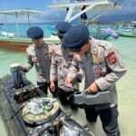 Gegana Brimob Polda NTB Cek Benda Diduga Torpedo di Gili Trawangan, Dipastikan Tidak Berbahaya