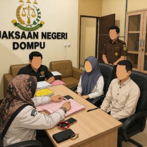 SATRESNARKOBA POLRES DOMPU LIMPAHKAN TERSANGKA DAN BARANG BUKTI KE KEJAKSAAN NEGERI DOMPU