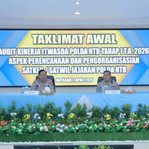 Kapolda NTB Buka Taklimat Awal Audit Kinerja Itwasda 2026, Tekankan Evaluasi untuk Perbaikan Organisasi