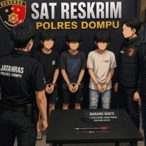 Tim Jatanras Polres Dompu Ungkap Kasus Penganiayaan Menggunakan Busur Panah, Tiga Pelaku Diamankan Kurang dari 24 Jam