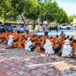 Tanamkan Keselamatan Sejak Dini, Ditlantas Polda NTB Edukasi Siswa SD di Lapangan Bhara Daksa