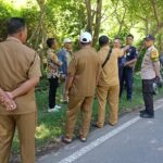 Bhabinkamtibmas Tarusa Dampingi Tim Dinas Kelautan Tinjau Reklamasi Ilegal di Pantai Air Tawar