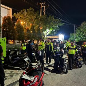 Satlantas Polres Sumbawa Amankan 52 Kendaraan Berknalpot Racing dalam Operasi Malam