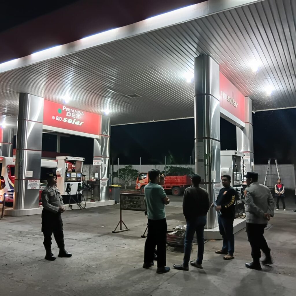 Polres Bima Kota Intensifkan Patroli SPBU Pasca Kenaikan BBM, Jaga Kamtibmas Tetap Kondusif