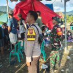 Bhabinkamtibmas Desa Seminar Salit Bantu Amankan Lomba Barapan Kerbau Harlah ke – 15 Desa Seminar Salit