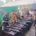 KBO Binmas Polres Kabupaten, Hadiri Pemusnahan Senjata Rakitan di Makodim 1608/Bima