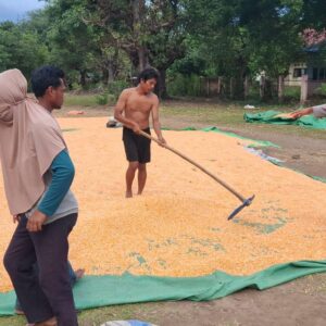 “Polisi Peduli” Bhabinkamtibmas Polsek Soromandi Polres Bima Kabupaten Bantu Kegiatan Warga Binaan