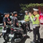 Cegah Aksi Balap Liar yang Resahkan Warga, Satlantas Polres Lombok Barat Kepung Jalur Bypass BIL 2