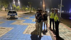 Satlantas Polres Lombok Barat Gencarkan Patroli Malam, Pastikan Kawasan Perkantoran Gerung Aman