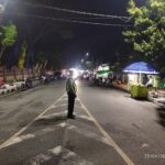 Sat Lantas Polres Dompu Intensifkan Blue Light Patrol dan Strong Point Malam, Ciptakan Kamseltibcar Lantas Kondusif