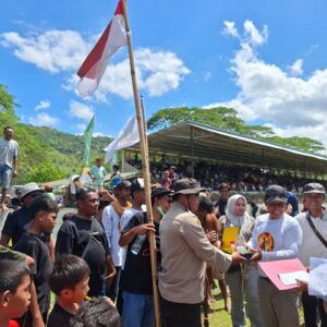 Polsek Pajo Amankan Latihan Pacuan Kuda Tradisional HUT Dompu ke-211, Kegiatan Berlangsung Aman dan Terkendali
