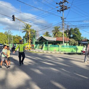 Sat Lantas Polres Dompu Amankan Kegiatan Car Free Day, Arus Lalu Lintas Lancar dan Kondusif