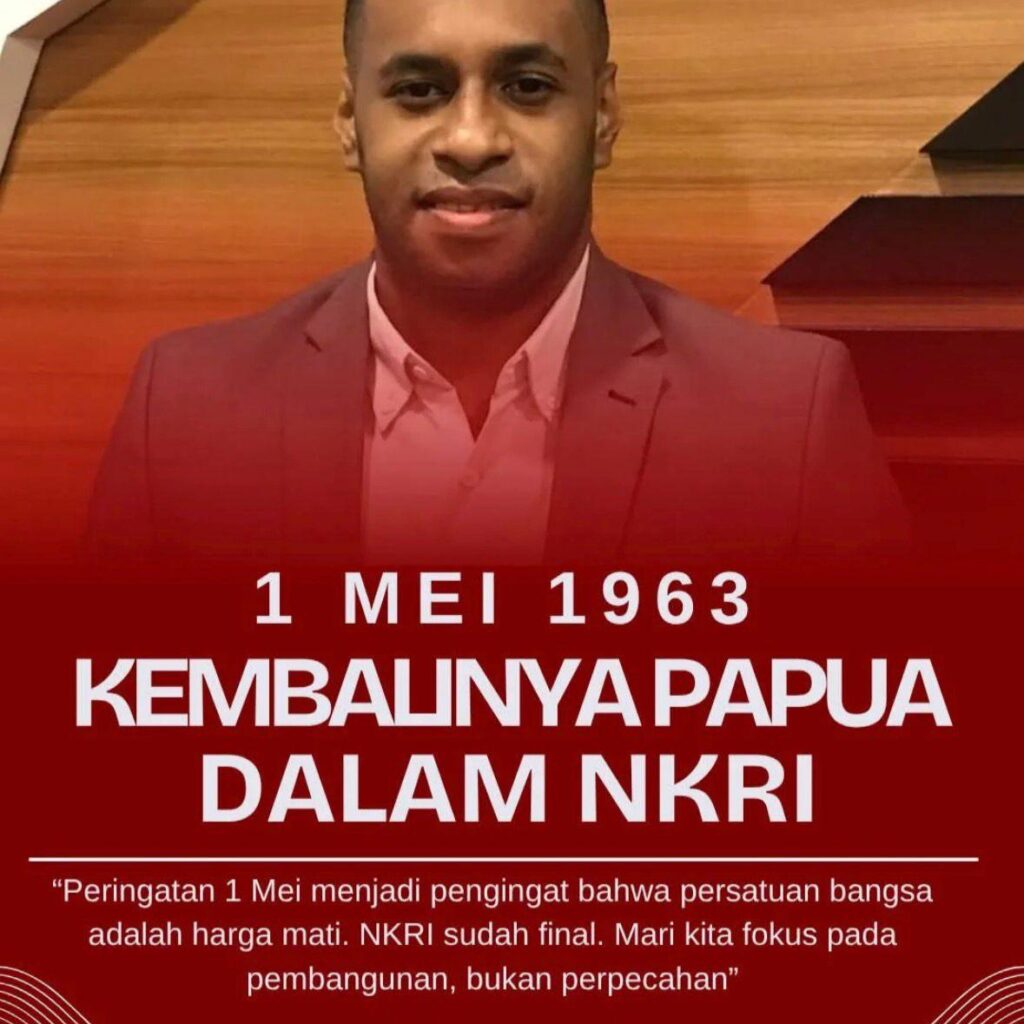 1 Mei Jadi Momentum Refleksi Sejarah dan Persatuan Papua dalam NKRI